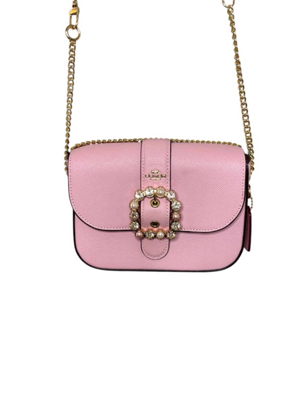 Coach Gemma Jewel Buckle Crossbody Bag CE622 Powder Pink Multi NWT - Picture 5 of 12